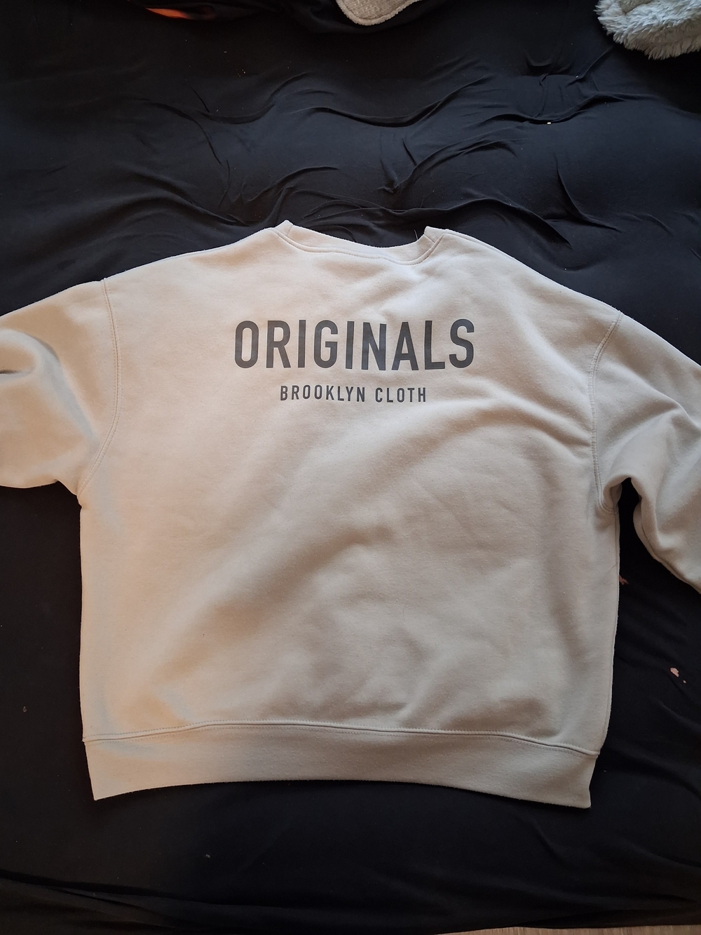 Brooklyn Cloth Men’s Cream Crewneck with Gray 'ORIGINALS' Back Print